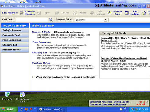 User Interface of Desktop Application